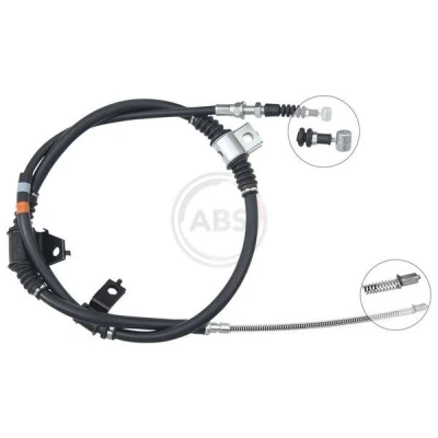 Bilde av Kabel, parkeringsbremse, Høyre bak, hyundai h 1 / starex buss, flak/chassi, 599134A300