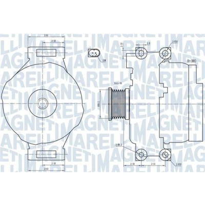 Bilde av MAGNETI MARELLI 063731773010 Dynamo 14V 110A BMW: 1 Hatchback, 3 Sedan