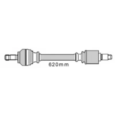 Bilde av MAPCO 16420 Drivaksel framaksel venstre 620 Manuel girkasse CITROËN: BX Hatchback