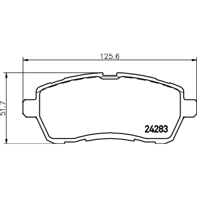 Bilde av HELLA 8DB 355 013 211 Bremseklosser ikke klargjort for slitasjeindikator med tilbehør FORD: FIESTA 6, MAZDA: 2 Hatchback