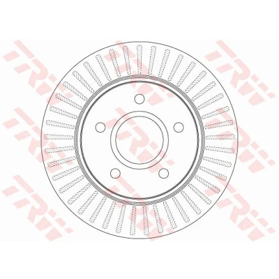 Bilde av TRW DF6253S Bremseskiver 302 28 5 127 ventilert spraylakkert FIAT: Freemont, DODGE: Journey MPV, CHRYSLER: GRAND 5OYAGER