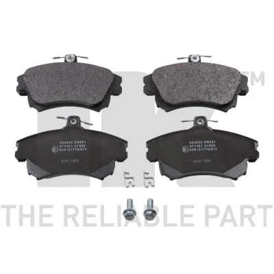 Bilde av NK 224822 Bremseklosser med akustisk slitasjevarsel antihyle blikk tilbehør MITSUBISHI: COLT 6, Carisma Sedan, Hatchback, VOLVO: S40 I