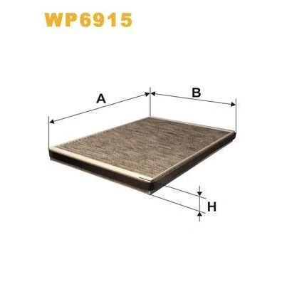 Bilde av WIX FILTERS WP6915 Kupéfilter Karbonfilter 355 245 25 MERCEDES BENZ: A Klasse