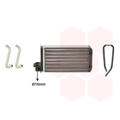 Bilde av VAN WEZEL 40006088 Varmeveksler PEUGEOT: 205 Cabrio