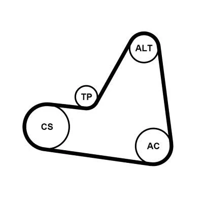 Bilde av CONTITECH CT955K2 Registerreimsett 136