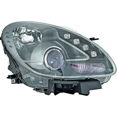 Bilde av DIEDERICHS 3042082 Frontlykter høyre H7, H7/H1, PY24W, H1 Halogen med motor for høydejustering hovedlys ALFA ROMEO: Giulietta Hatchback
