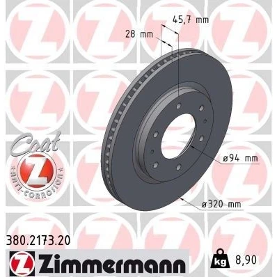 Bilde av Bremseskive, Framaksel, mitsubishi l200 / triton, pajero sport iii, 4615A223, 4615A285