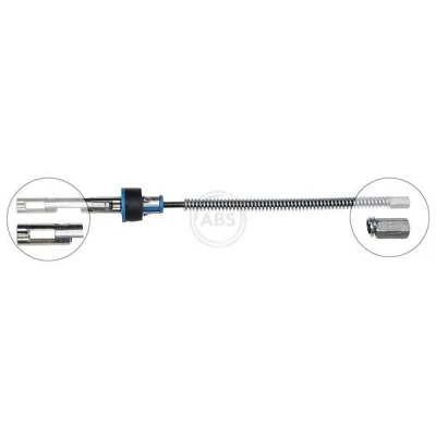 Bilde av A.B.S. K13852 Bremsekabel 162 Trommelbrems for høyre/venstre ratt FORD: FIESTA 6, Transit Courier Van, MAZDA: 2 Hatchback
