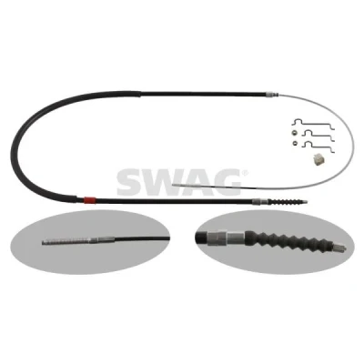 Bilde av SWAG 20 93 6673 Bremsekabel bakre venstre 1934 med tilleggsmateriale BMW: 5 Sedan, Touring