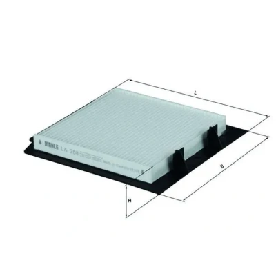 Bilde av MAHLE ORIGINAL LA 288 Kupéfilter Partikkelfilter 215,0 197 27,0 LAND ROVER: Range Rover 2