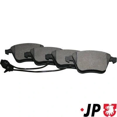 Bilde av JP GROUP 1163607010 Bremseklosser framaksel med integrert slitasjevarselkontakt AUDI: A6 C6 Avant, A4 B7 A8 D3