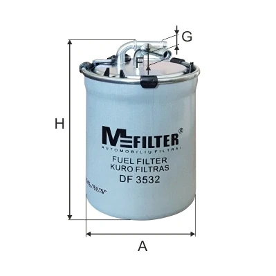 Bilde av Drivstoffilter MFILTER DF 3532