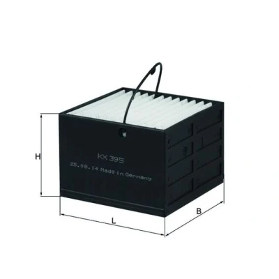 Bilde av MAHLE ORIGINAL KX 395 Drivstoffilter Filterinnsats, forfilter MAN: TGL