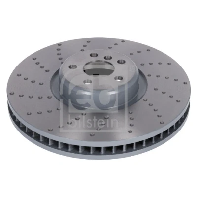 Bilde av FEBI BILSTEIN 179592 Bremseskiver framaksel venstre 395 36 5 112 innvendig ventilert, slisset / perforert belagt høy karbon BMW: Touring, Sedan