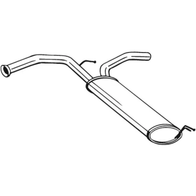 Bilde av sluttlyddemper, citroën c1, peugeot 107, toyota aygo, 1726XX, 1726YA, 1730G9, 17430YV010