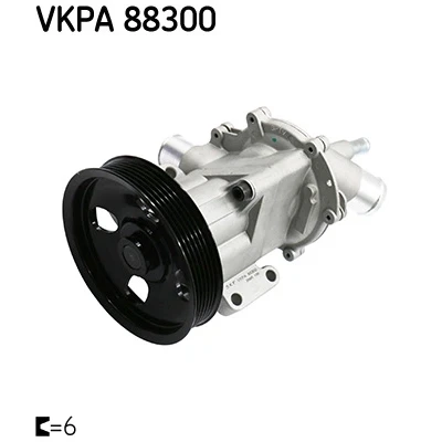 Bilde av SKF VKPA 88300 Vannpumpe med tetning Metall kapsling for vifteremdrift MINI: Hatchback, Cabrio