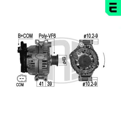 Bilde av ERA 210985A Dynamo 14V 110A BMW: 3 Touring, 5 Sedan, Sedan