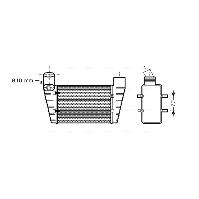 Bilde av Intercooler AVA QUALITY COOLING AI4225