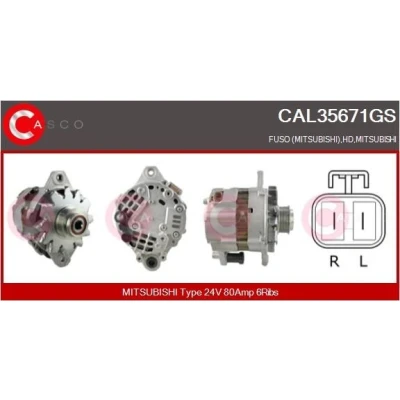 Bilde av CASCO CAL20100AS Dynamo 12V 70A OPEL: Astra F Caravan, Vectra A Sedan, Sedan