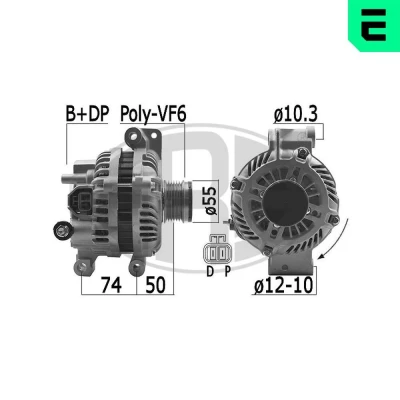 Bilde av ERA 209483A Dynamo 14V 90A MAZDA: 6 Hatchback