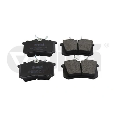Bilde av VIKA 66980001601 Bremseklosser bakaksel Semi Metallic ekskl. slitasjevarselkontakt uten bolt med fjær VOLKSWAGEN: Golf 5, 4, Polo IV Hatchback