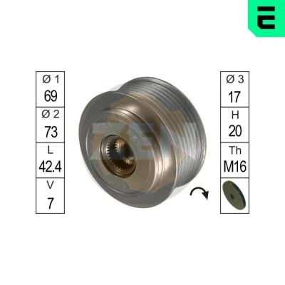 Bilde av ERA ZN5459 Frihjul Dynamo
