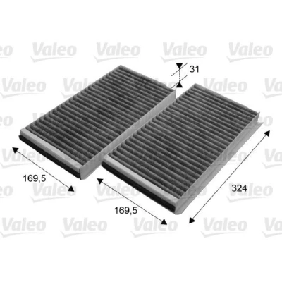 Bilde av VALEO CLIMFILTER PROTECT 698864 Kupéfilter Karbonfilter 318, 318 BMW: 5 Touring, Sedan, 6 Coupé