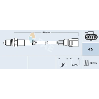 Bilde av Lambdasonde, audi a4 b7, b7 avant, a6 allroad c6, c6 seat arosa, vw lupo i, polo, 06A 906 262 DM, 06E 265 D