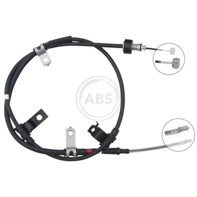 Bilde av Kabel, parkeringsbremse, Høyre bak, hyundai getz, 597701C350