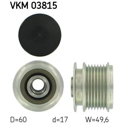Bilde av SKF VKM 03815 Frihjul Dynamo 49,6 MERCEDES BENZ: E Klasse T modell, C Sedan