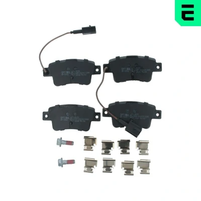 Bilde av OPTIMAL BP 12542 Bremseklosser bakaksel med bremsecaliperskruer FIAT: Punto Evo Hatchback, Grande II Hatchback