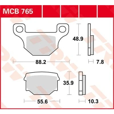 Bilde av TRW Organic Allround MCB765 Bremseklosser
