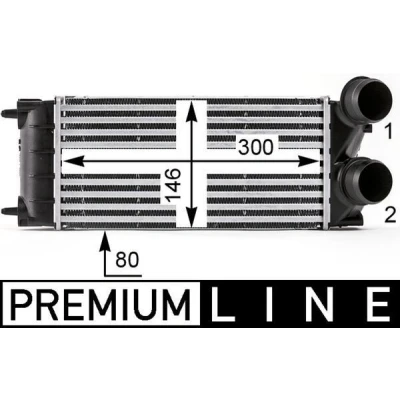 Bilde av Intercooler MAHLE ORIGINAL CI 528 000P