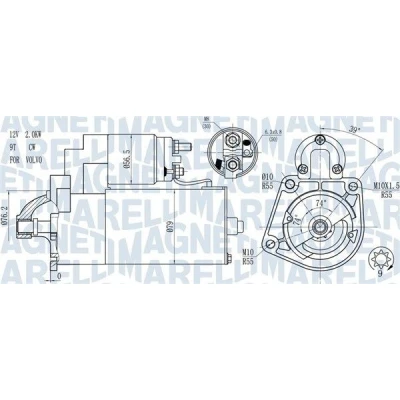 Bilde av MAGNETI MARELLI 063721271010 Starter 12 2 9 VOLVO: V70 3, 2, XC60 I