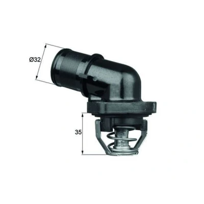 Bilde av MAHLE ORIGINAL TI 181 89 Termostat uten pakning CITROËN: C3 I Hatchback, Berlingo / First Van, PEUGEOT: Partner Van