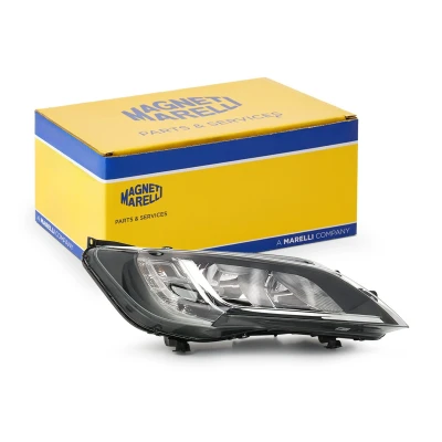 Bilde av MAGNETI MARELLI 712501011129 Frontlykter høyre H7, W21/5W, WY21W Halogen uten tåkelykt, med blinklys, nærlys for høyrekjøring lyspære