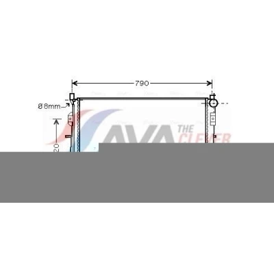 Bilde av PRASCO CR2092 Radiator Aluminium 736 378 26 Kjøleribber loddet CHRYSLER: VOYAGER 4