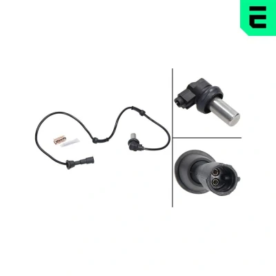 Bilde av OPTIMAL 06 S197 ABS sensor med føringshylse passiv 854 AUDI: A6 C4 Avant, Sedan, 100 Sedan