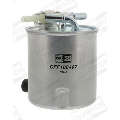 Bilde av CHAMPION CFF100497 Drivstoffilter ledningsfilter, uten tilkoplingspunkt for vannsensor NISSAN: Qashqai / Qashqai+2 I, X Trail