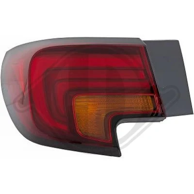 Bilde av DIEDERICHS 1808191 Baklykter venstre ytre del LED uten pæreholder OPEL: Astra K Hatchback