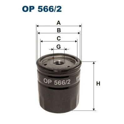Bilde av FILTRON OP 566/2 Oljefilter 3/4 16 UNF Påskruingsfilter LANCIA: DELTA 1, ALFA ROMEO: 164, FIAT: Panda I Hatchback