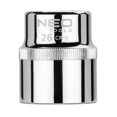 Bilde av NEO TOOLS 08 026 Pipenøkkelinnsats 1/2 3124 26 mm Krom vanadium stål SuperLock
