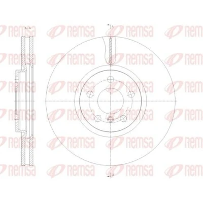 Bilde av REMSA Bremseskive MINI: Countryman, Hatchback, Clubman framaksel 335, 335mm 30mm 5 112mm ventilert 61789.10 Bremseskiver, Skivebremser