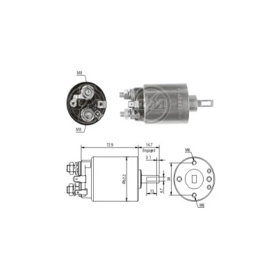 Bilde av Magnetbryter, starter, volvo 140, 140 kombi, 164, 240, 240 340 360, 360 sedan, 740, 760, p 121, 122 s amazon, 1800