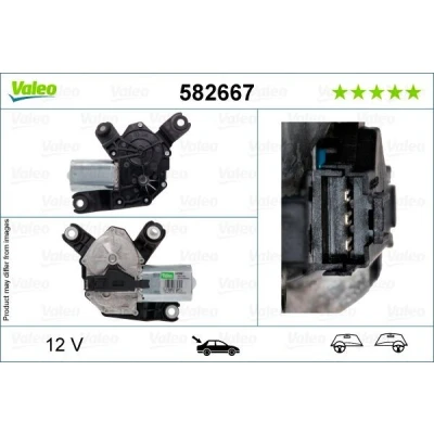 Bilde av VALEO 582667 Vindusviskermotor 12 bak for høyre/venstre ratt