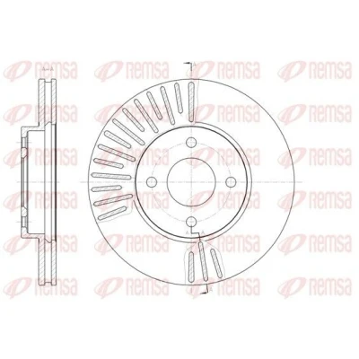Bilde av REMSA 61467.10 Bremseskiver framaksel 259,7, 259,7 22 4 ventilert NISSAN: Note II Hatchback, MICRA