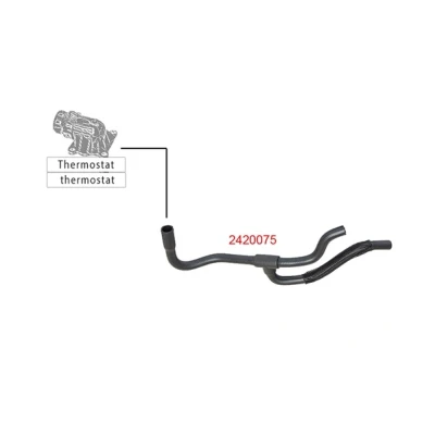 Bilde av METZGER 2420075 Radiatorslange EPDM (etyl propylen dien gummi)