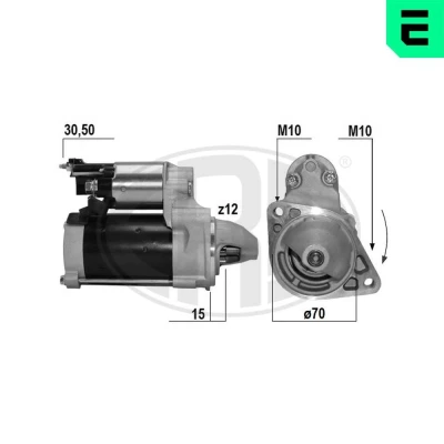 Bilde av ERA 220670A Starter 12 1,8 MERCEDES BENZ: Vito Mixto, Sprinter 3.5 T Minibuss, Minibuss