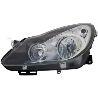 Bilde av TYC 20 1196 05 2 Frontlykter venstre H7, H1 for høyrekjøring med elektromotor OPEL: Corsa D Hatchback