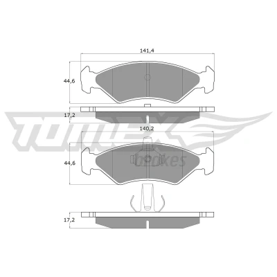 Bilde av Bremseklosser sett TOMEX Brakes TX 12 54